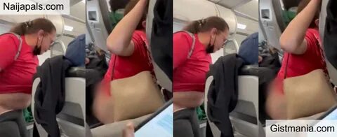 Watch Moment Woman Pulls Down Her Pant Mid-Flight To Ease Herself On Plane Aisle
