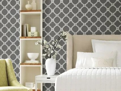 Download Amazon.com: York Wallcoverings AP7490 Silhouettes Fretwork Trellis...