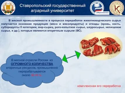 Продукты переработки мяса