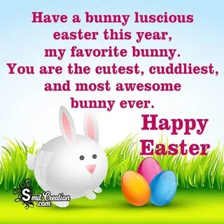 Happy Easter Bunny Wish Image. 