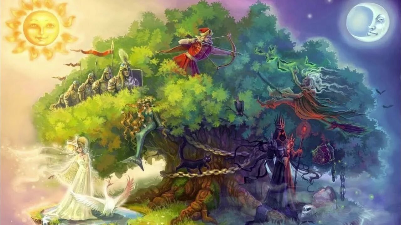 Сказки пушкина у лукоморья дуб зеленый. ". ". Сказочный кот из лукоморья. С.