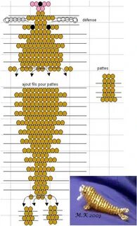 Схемы параллельного плетения из бисера фигурки