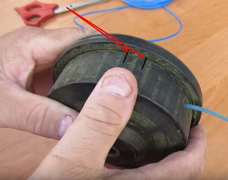 Как заправить леску в гринворкс