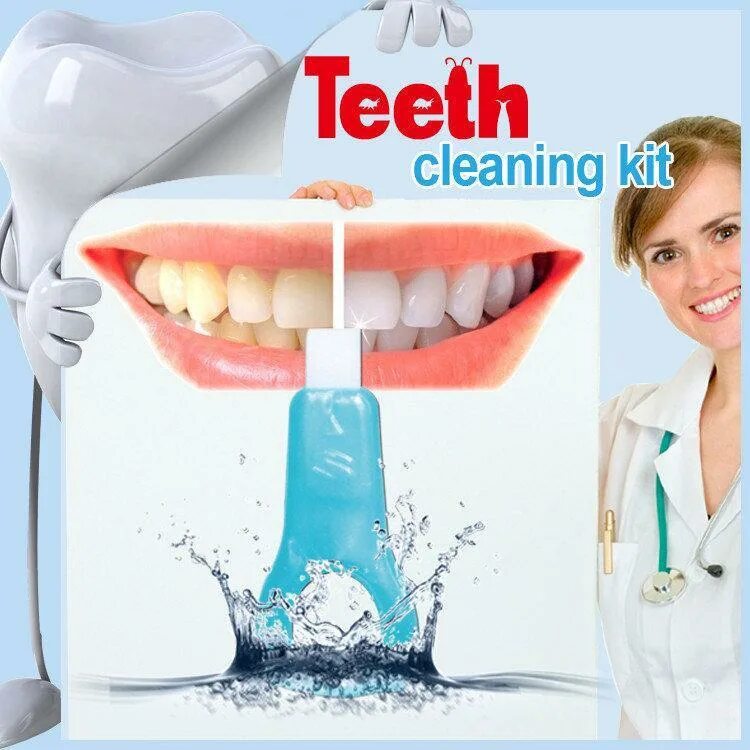 Средство для отбеливания зубов. Teeth Cleaning Kit. Средство для чистки зубов smile Kit.