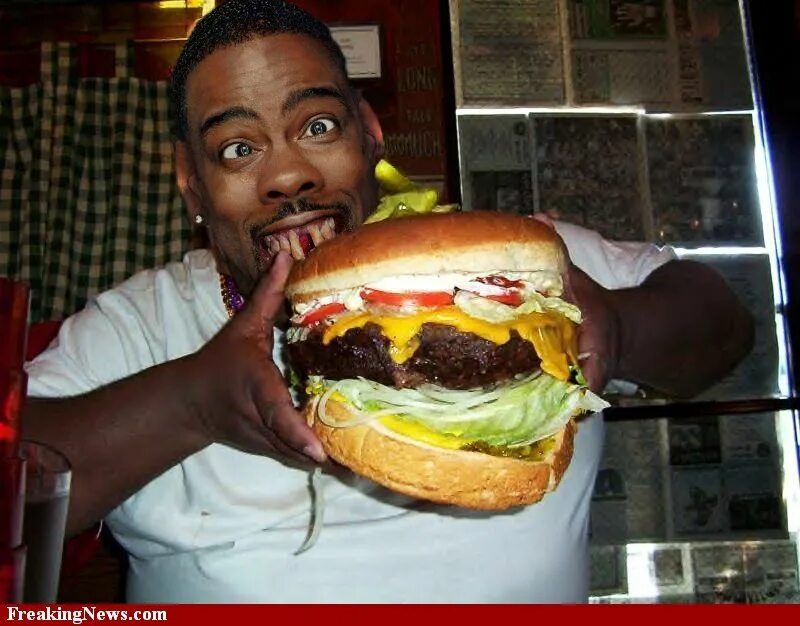 I often have a big hamburger