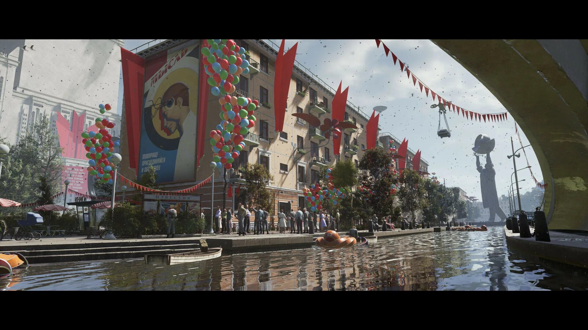 Atomic heart деревня. Atomic heart город. альтернативная реальность. ссср альтернативная реальность. atomic heart летающий город.