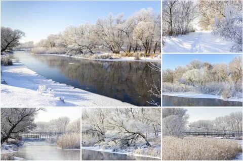 Как река изменяется в разные время года