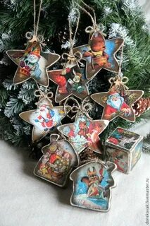 Деревянные новогодние игрушки