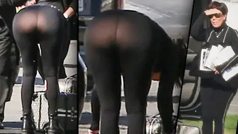 Kris Goes Commando! Jenner Exposes Her Bare Butt In See-Thro