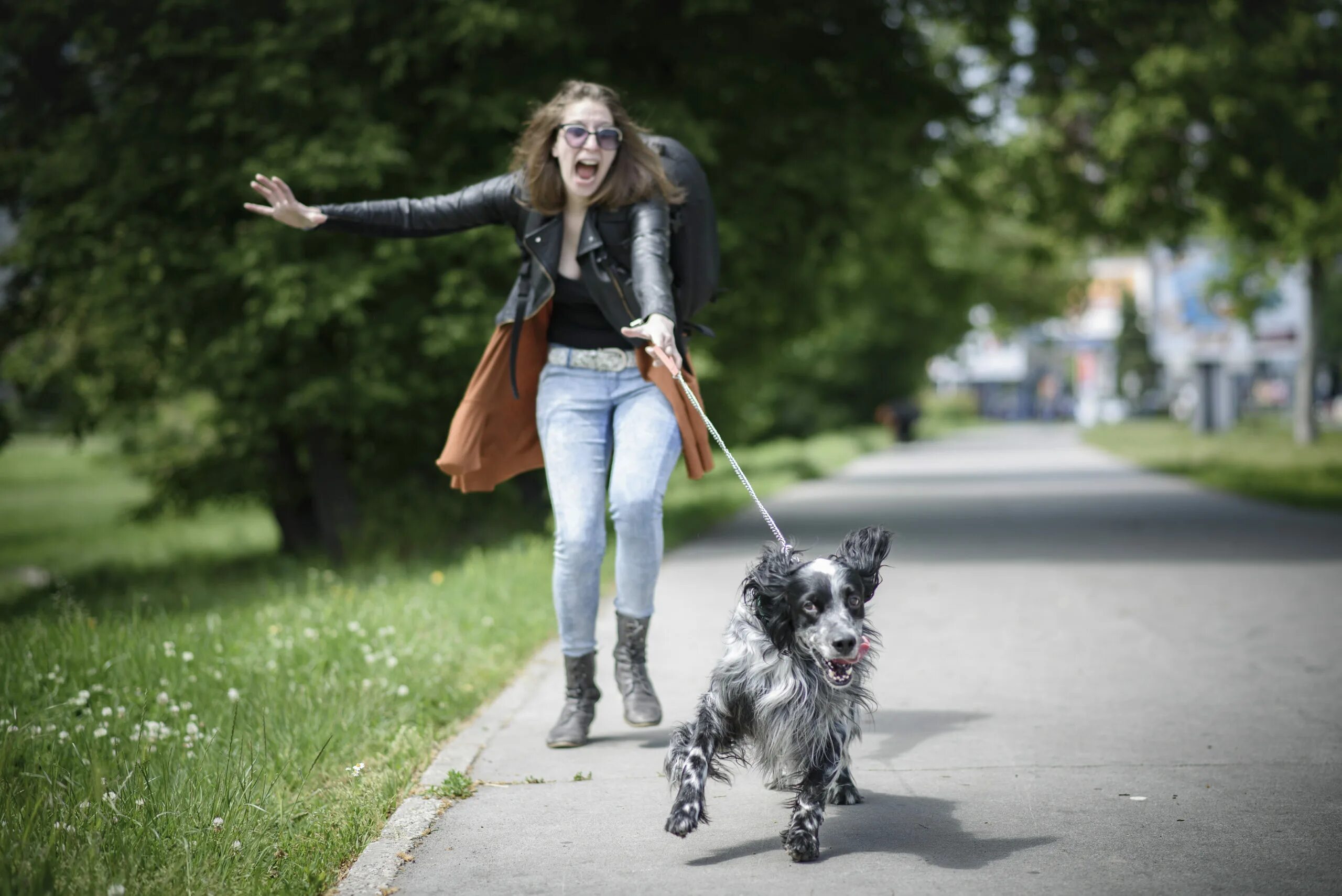 Walking pet. Прогулка с собакой. Фотосессия прогулка с собакой. Собачка на прогулке. Человек гуляет с собакой.