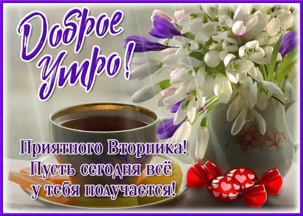 Доброе весеннее утро вторника и хорошего: найдено 90 изображений