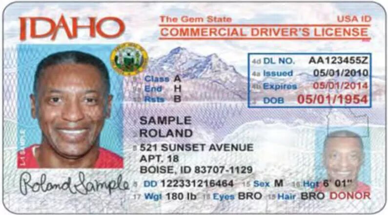 Commercial license. Idaho Driver License. Commercial Driver License.