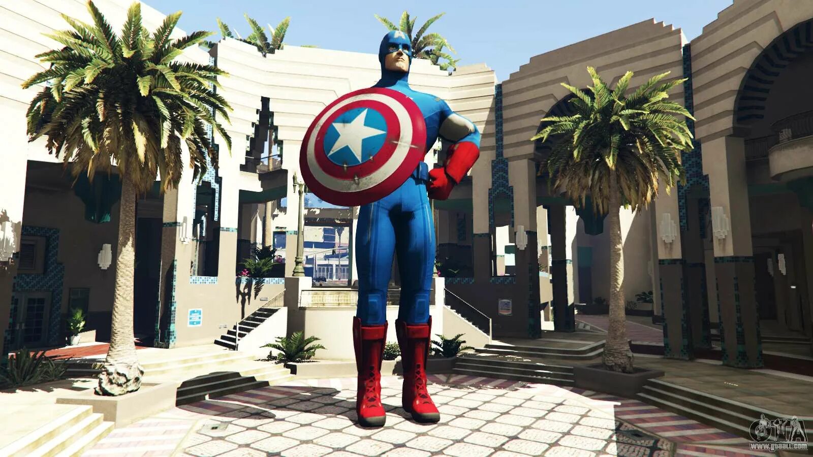 Captain 5. Captain 5. Гта 5 капитан марвел. Gta 5 mods civil war. Статуя рио gta 5.