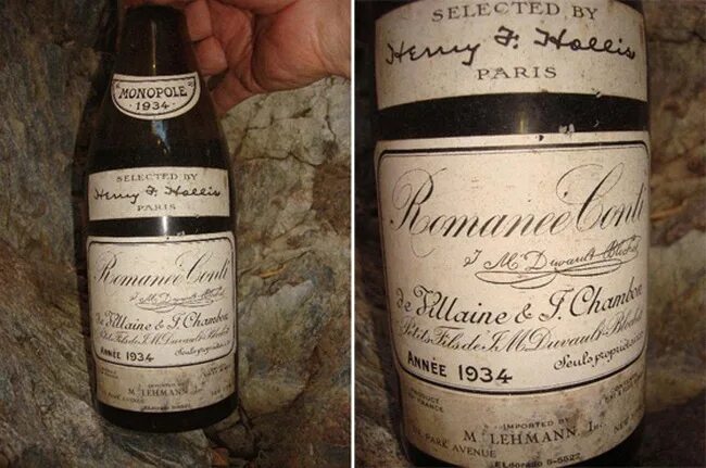 Самое первое вино. DRC Romanee Conti 1934 года. Дорогое вино. Вино 1934. DRC Romanee Conti.