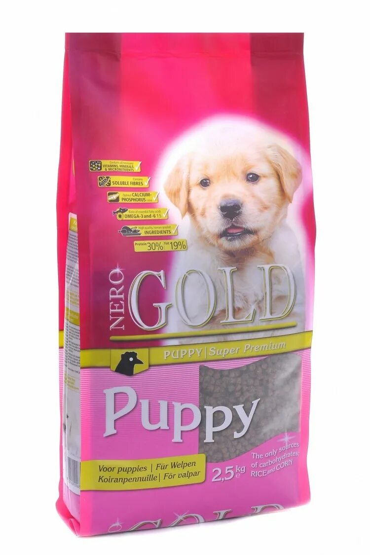 Корма gold. Неро Голд корм для собак. Nero Gold super Premium Puppy. Корм для собак Puppy для щенков. Nero Gold super Premium, курица, 2,5кг.