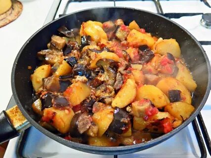 Баклажаны с картошкой и мясом рецепты