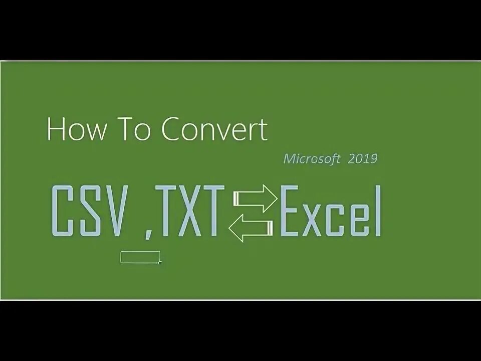 Convert csv to excel