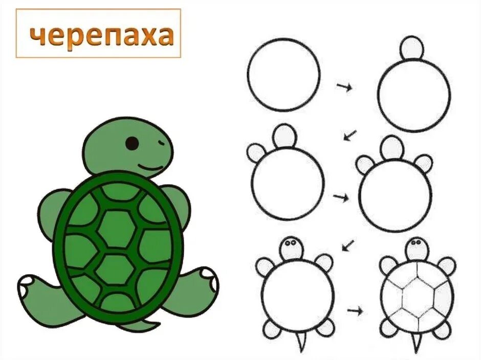 Рисунки 1 класс поэтапное рисование