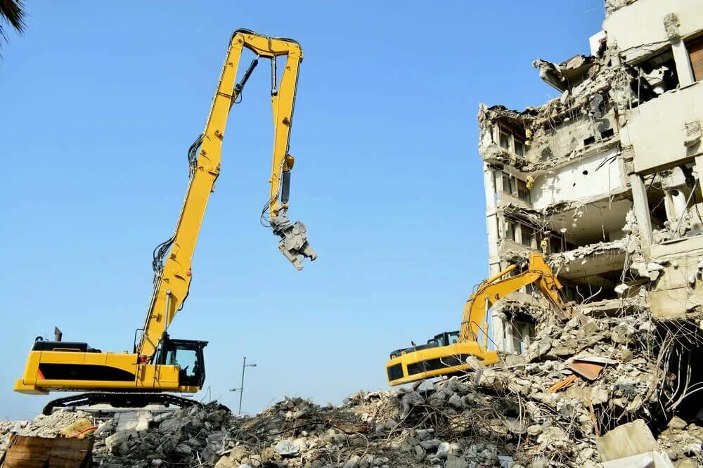 Demolish building