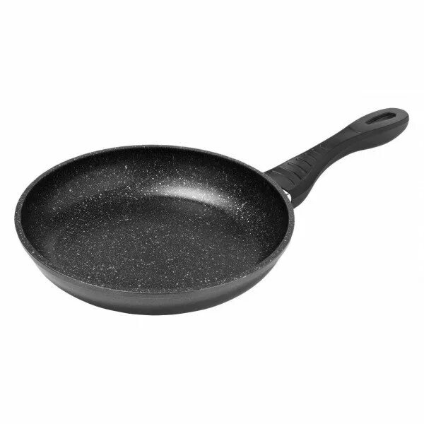 Сковорода Ayo 18cm Fry Pan. Весёлая сковородка. Сковорода с черным диском. Сковорода с белыми точками.