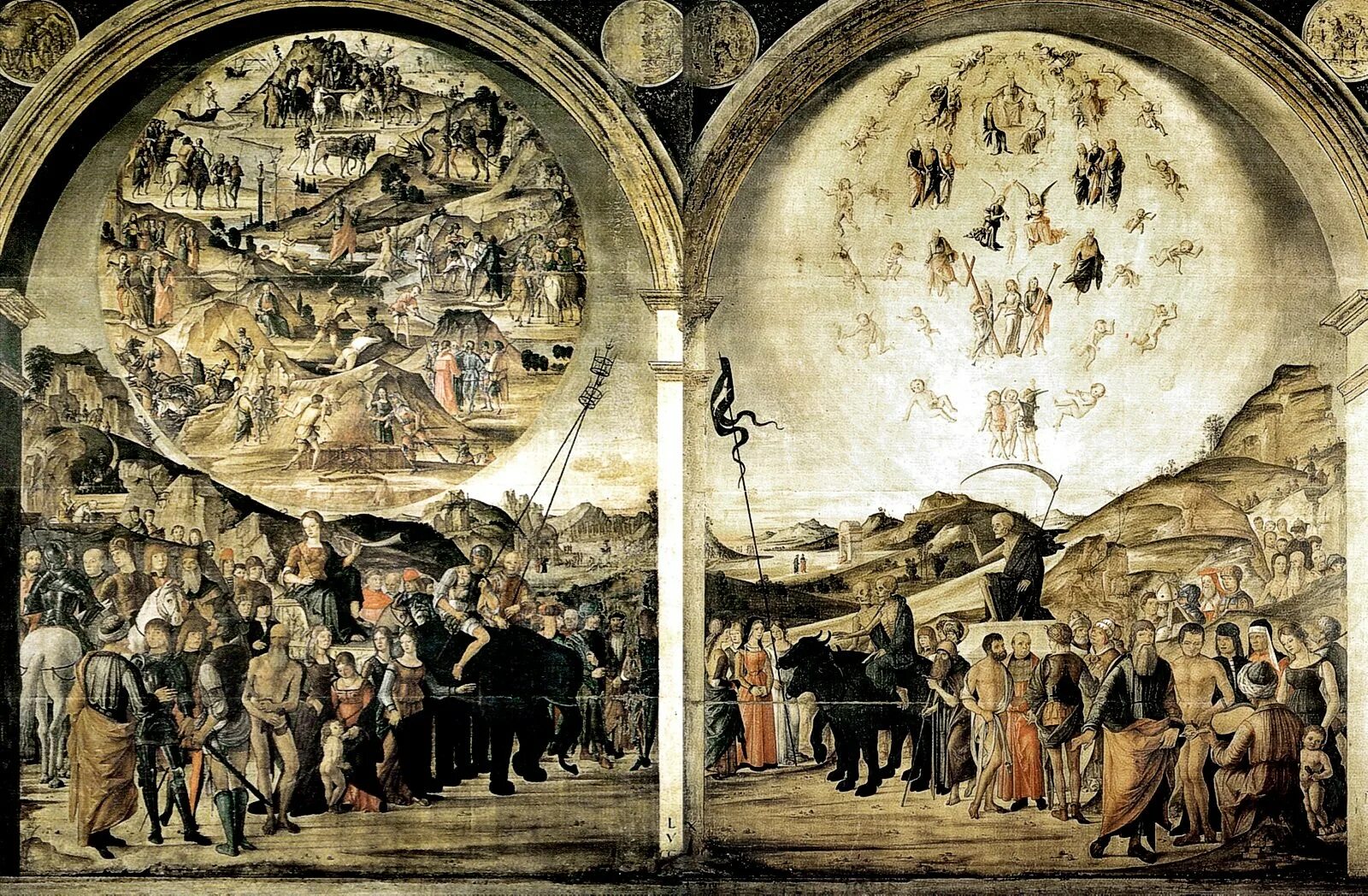 Триумф жизни. Лоренцо коста «триумф смерти», 1490. лоренцо коста триумфы. лоренцо коста триумф жизни. лоренцо коста картины.