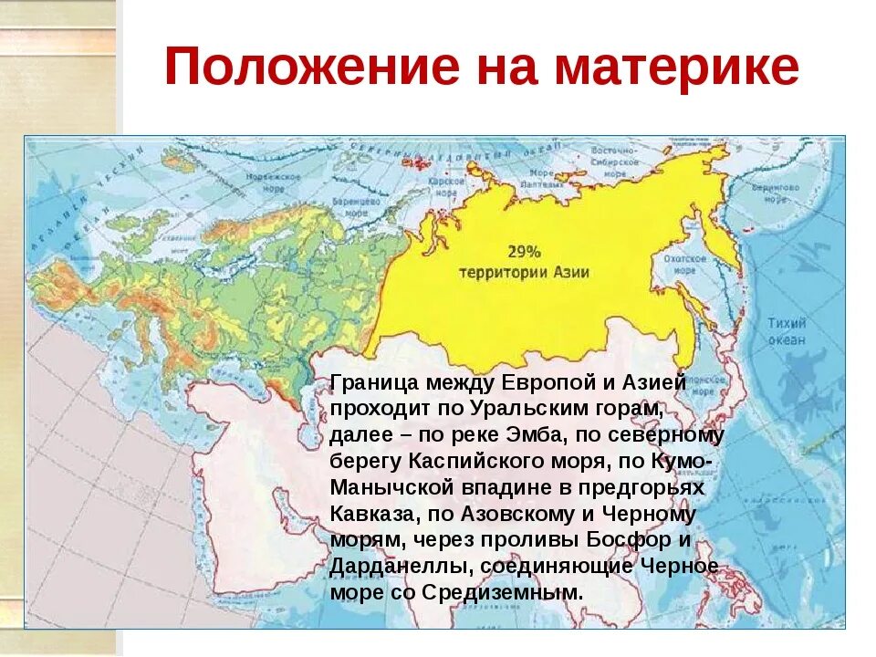 На каком материке россия. Граница между Европой и Азией. Граница между Европой и Азией на карте России. Граница Европы и Азии на территории России. Границы Азии на карте.