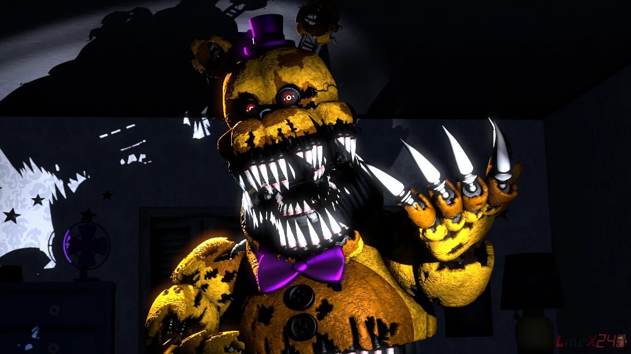 Кошмарные fnaf. Кошмарный ФРЕДБЕР. ФРЭДБЕР ФНАФ 4. ФНАФ 4 кошмарный ФРЕДБЕР.