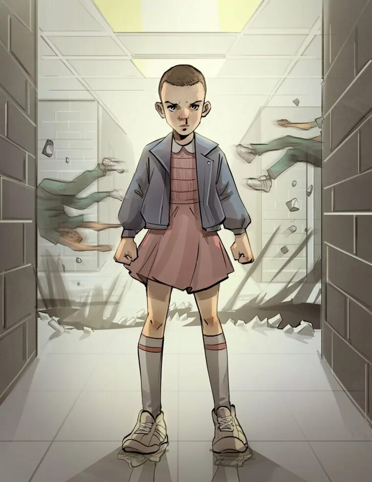 Фигура странные дела. Stranger things арт. stranger things eleven арт. оди очень странные дела арт. очень странные дела арт 11.