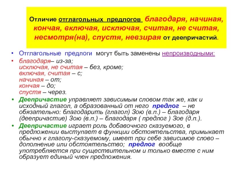 Предложение с предлогом включая. Исключая предлог. Предложение с предлогом исключая. Отглагольные предлоги.