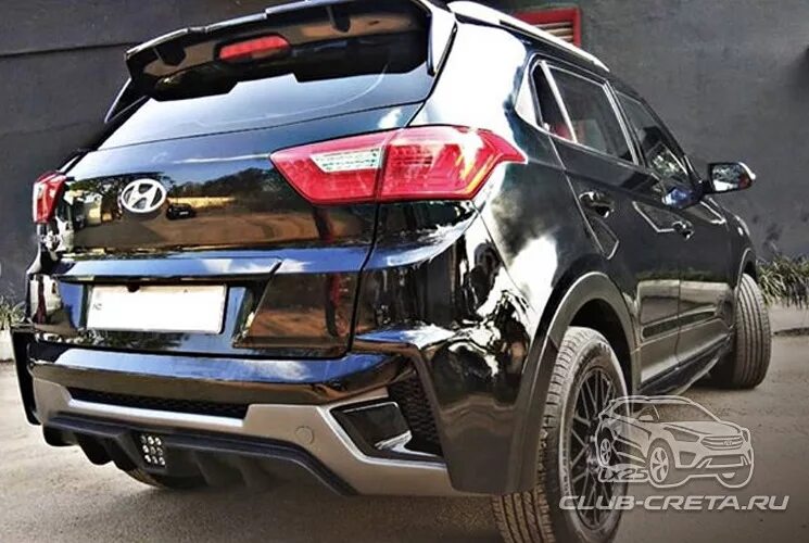 Купить бампер на крету. Hyundai Creta обвес. Hyundai Creta Tuning обвес. Hyundai Creta 2020 обвес. Бампер атом Хендай Крета задний.