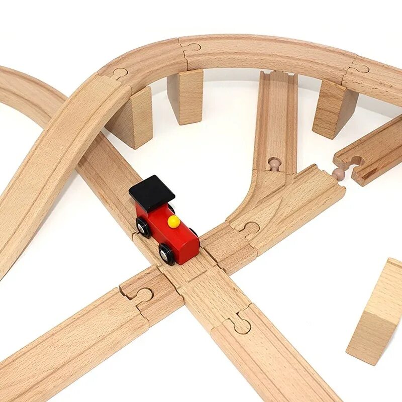 Деревянная железная дорога KIDLAND. Train track Series деревянная. Woody железная дорога. Kids Wood железная дорога.