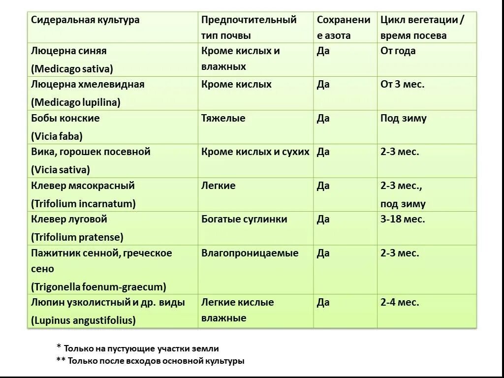 Сроки посева хвойных пород. Сидеральные культуры вегетационный период. Люпин узколистный требование к почве. Срок всходов люцерны. Сидеральная культура.