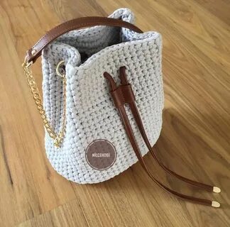 Сумки из шнура крючком