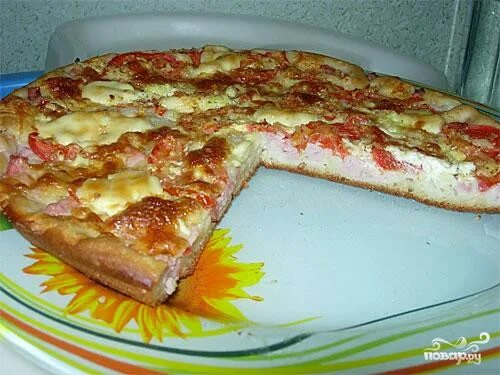 БЫСТРАЯ ПИЦЦА НА КЕФИРЕ/Вкусная Пицца БЕЗ ДРОЖЖЕЙ/Рецепт Домашней Пиццы/ Мила Гр