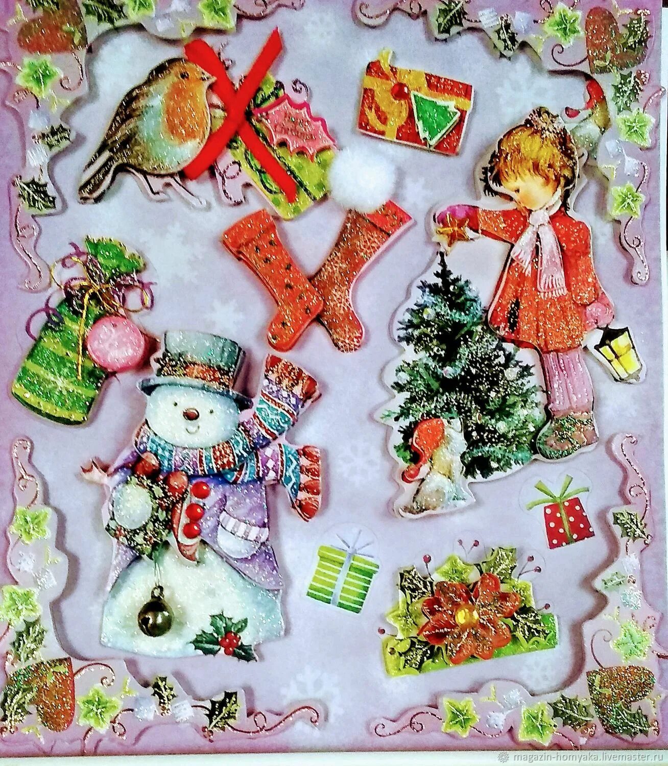 Создать новогодний коллаж