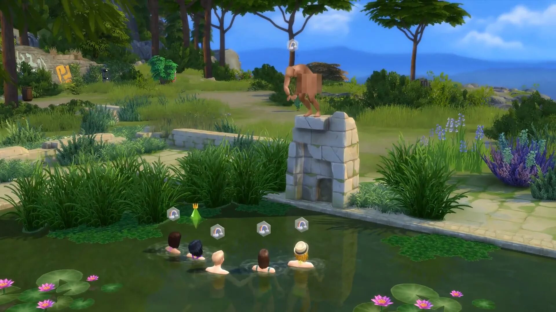 Локации в симс 4. Sims 4 фон. the sims 4 природа. sims 4 пейзажи. парк локации симс 3.