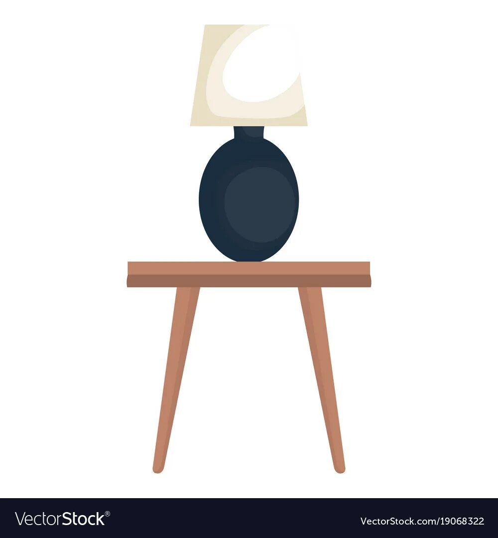 The lamp is in the table. Lamp is under the table kids.