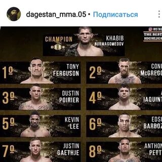 Календарь ufc