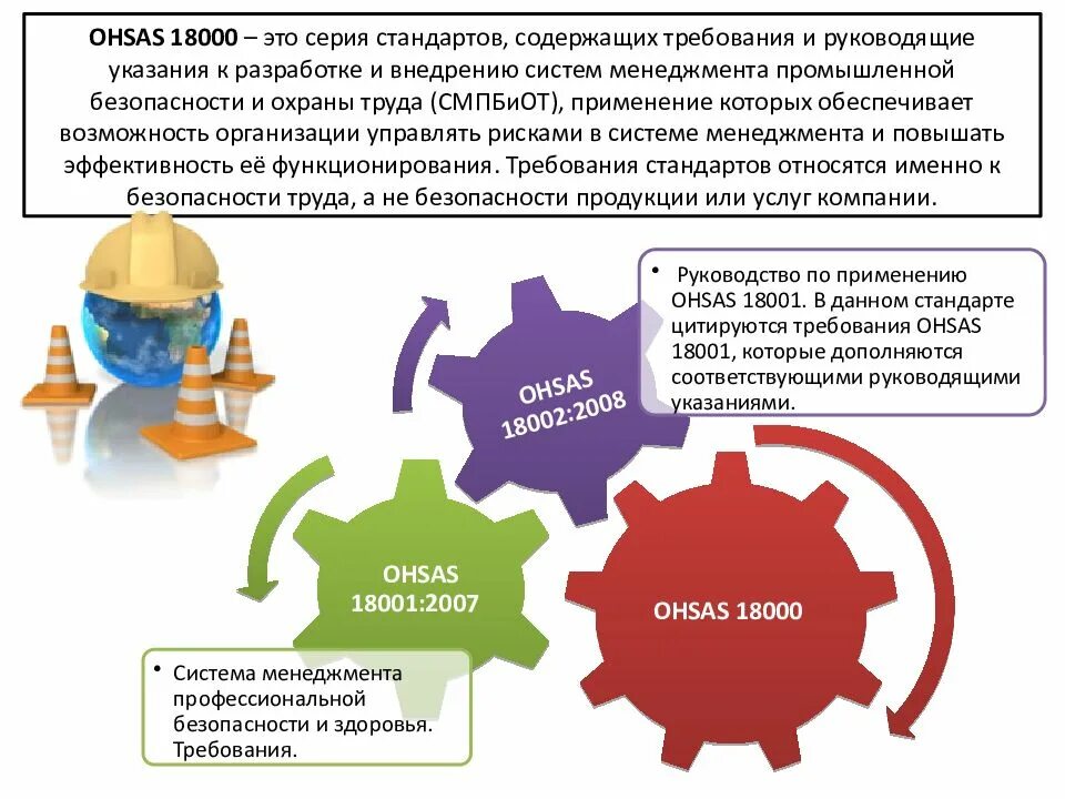 Система управления промышленной безопасностью и охраной труда. OHSAS 18001:2007 «системы менеджмента безопасности труда – требования». ОХСАС 18001 система менеджмента. Система охраны труда и здоровья (OHSAS 18001)..