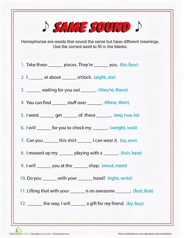 Choose the correctly spelled word. Parts of Speech Worksheets.