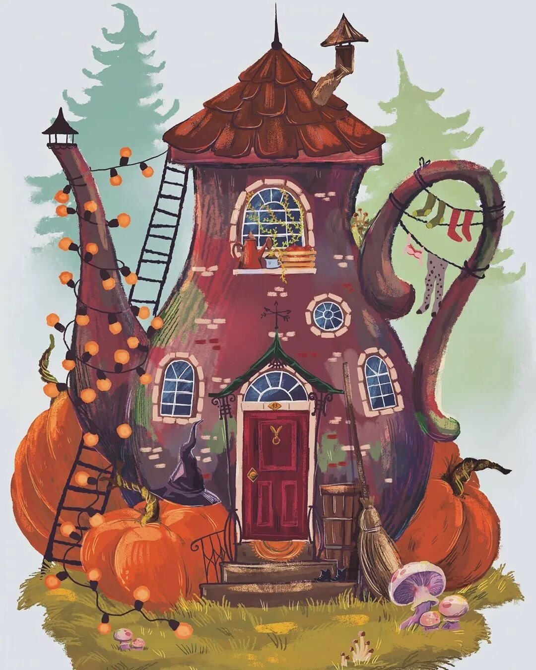 Поставь волшебный дом. Волшебный домик. Сказочный дом. Сказочный домик иллюстрация. Волшебный сказочный домик.
