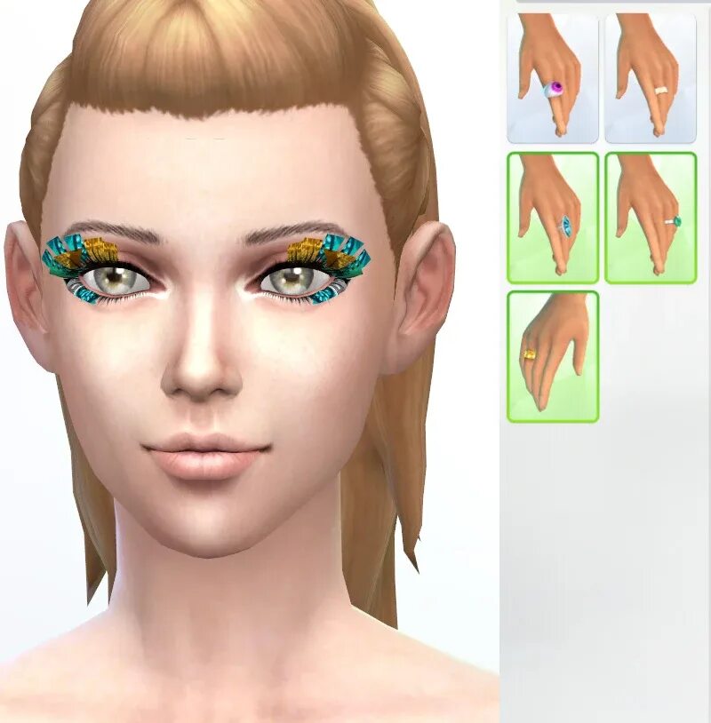 Sims eyelashes