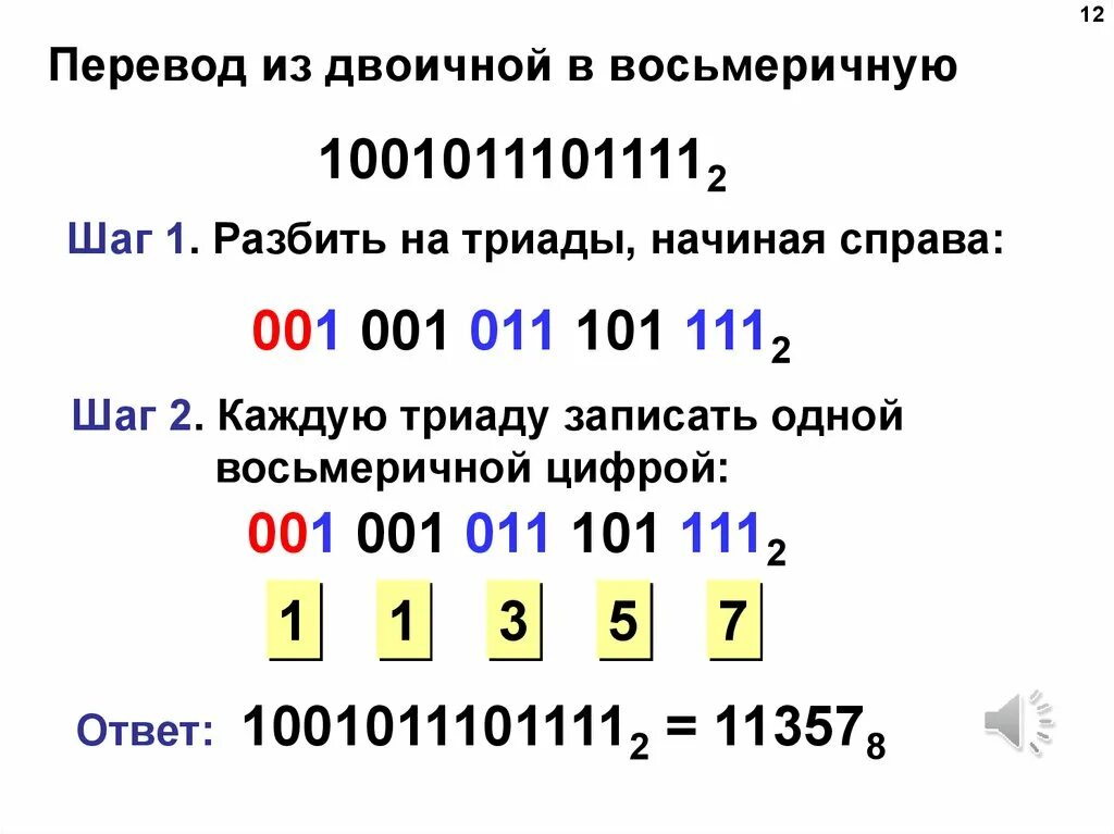 Восьмеричная система исчисления в двоичную. Как переводить восьмеричную в двоичную систему счисления. как перевести из двоичной в восьмеричную систему счисления. как перевести двоичную систему в восьмеричную систему счисления. как перевести число из двоичной системы в восьмеричную.