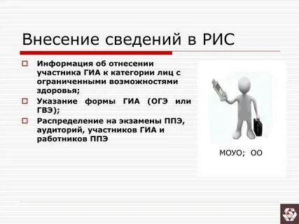 Сведения о категории участника гиа