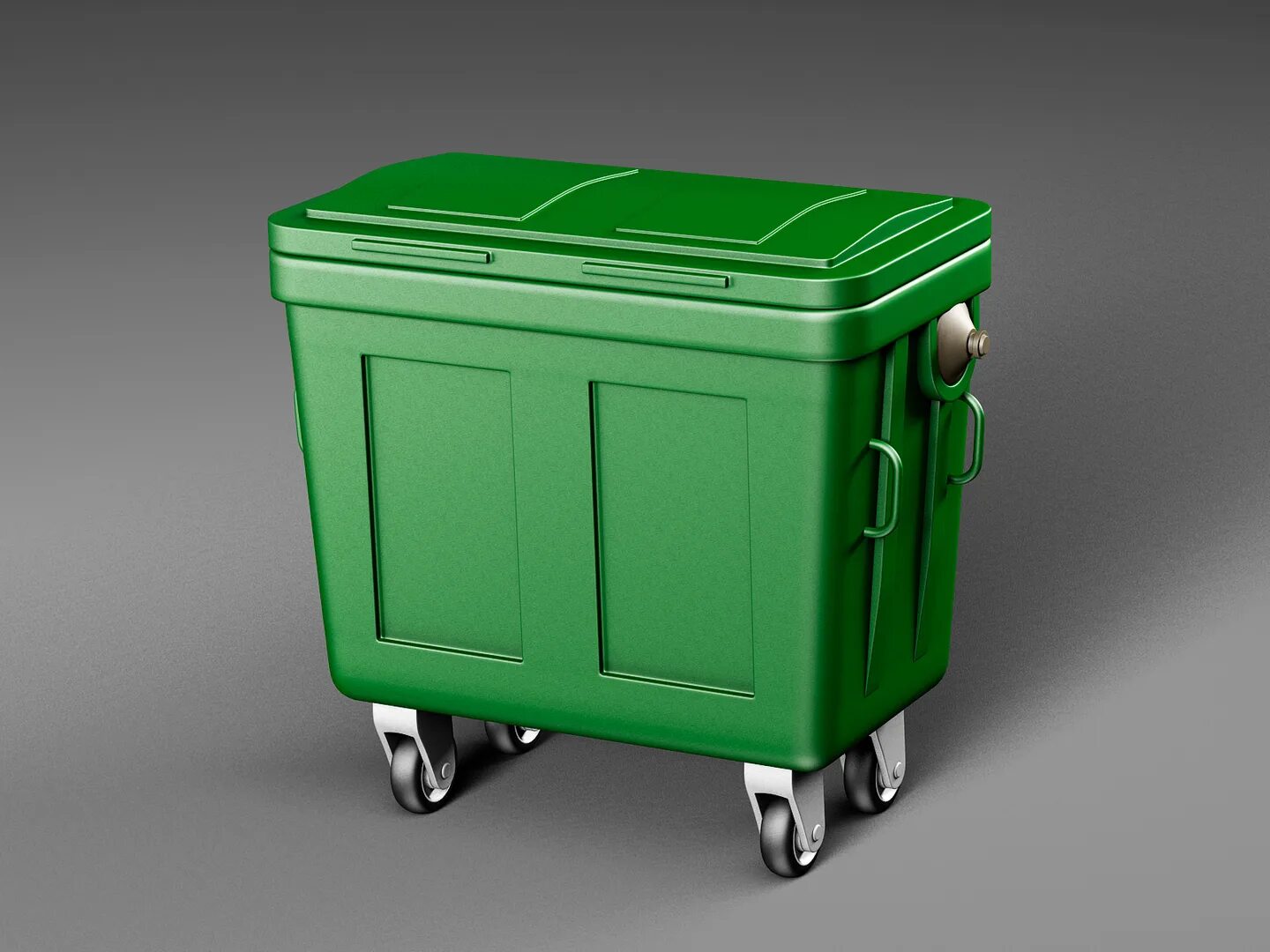 Мусорный контейнер 3д модель STP. Мусорный контейнер refuse Container 100l -gre386-STD 16шт/пал,. 3ds Max быстрая модель мусорного бака. Мусорный бак контейнер ТАФ-87.