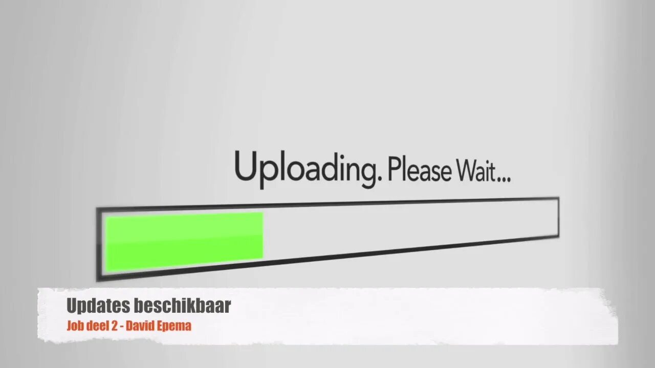 Please wait for the update