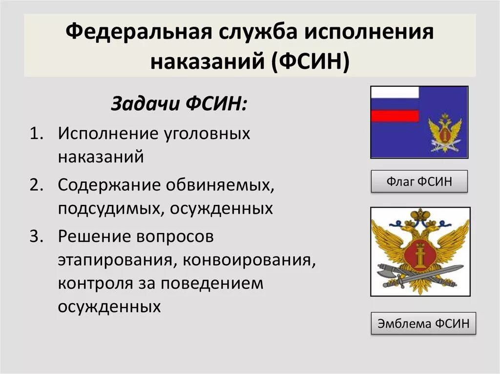 Уголовно исполнительный статус. Федеральная служба исполнения наказаний задачи. Функции Федеральной службы исполнения наказаний РФ. Основные задачи ФСИН России. Основные функции ФСИН.