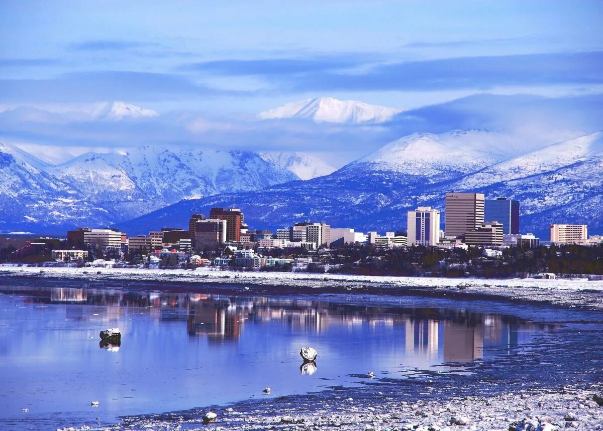 Аляска штат США Анкоридж. Столица Аляски Анкоридж. Штат Аляска город Анкоридж. Анкоридж Аляска зимой.