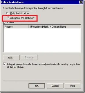 Sender address rejected access denied