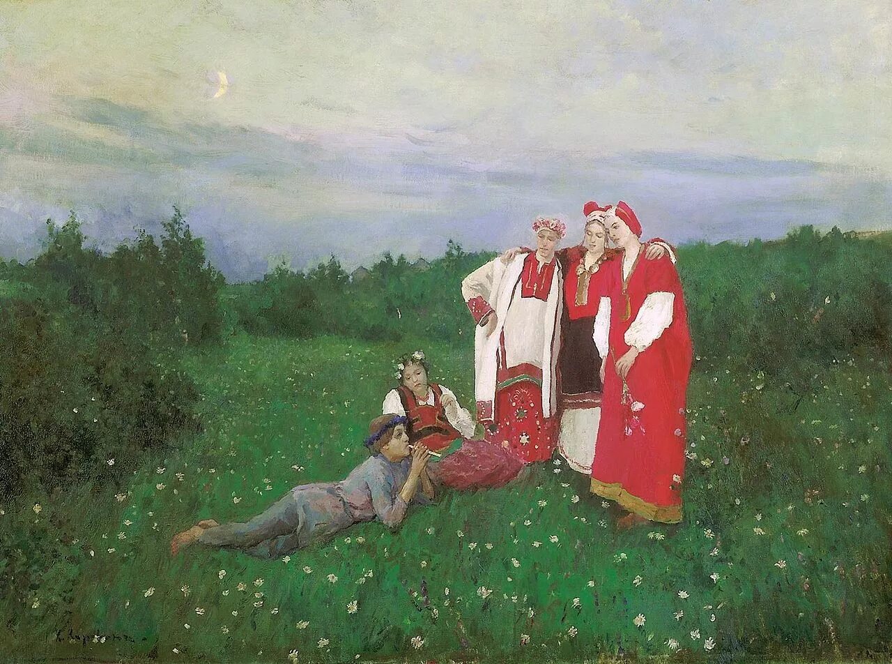 Коровин Северная Идиллия 1886. Коровин Северная Идиллия 1892.